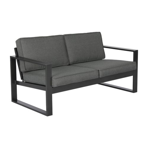 Vrtna sofa Madrid 2-sed iz aluminija - barva: anthrazit, globina: 780 mm, širina: 1550 mm, višina: 700 mm, višina sedenja: ca. 430 mm