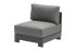 lounge foteljema London iz aluminija - barva: antracit, mere: 770 x 840 x 670 mm