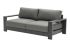 lounge sofa 3-sed London iz aluminija - barva: antracit, mere: 2150 x 840 x 670 mm