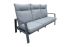 Vrtna sofa Venedig 3-sed z oblazinjenjem iz aluminija - barva: antrazit, globina: 790 mm, širina: 1930 mm, višina: 960 mm