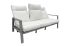 Vrtna sofa Venedig 3-sed z oblazinjenjem iz aluminija - barva: sivi aluminij, globina: 790 mm, širina: 1930 mm, višina: 960 mm