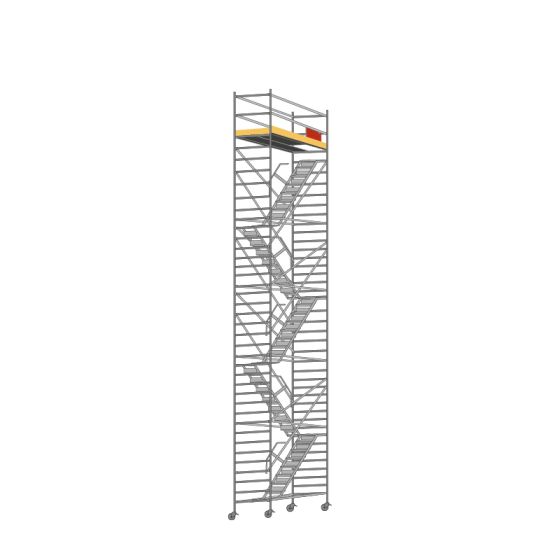 Vozni oder iz alu Mod. F - Arbeitshöhe: 12,30 m ,  Gerüsthöhe: 11,30 m ,  Standhöhe: 10,30 m