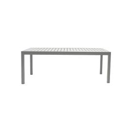 Vrtna miza Boston – nastavljiva po dolžini iz aluminija - barva: sivi aluminij, dolžina: 2000 / 2940 mm, širina: 900 mm, višina: 750 mm