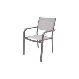 Vrtni stoli Phoenix - zložljivi na vrh - barva aluminija: sivi aluminij, barva blaga: svetlo siva, globina: 605 mm, širina: 565 mm, višina: 850 mm